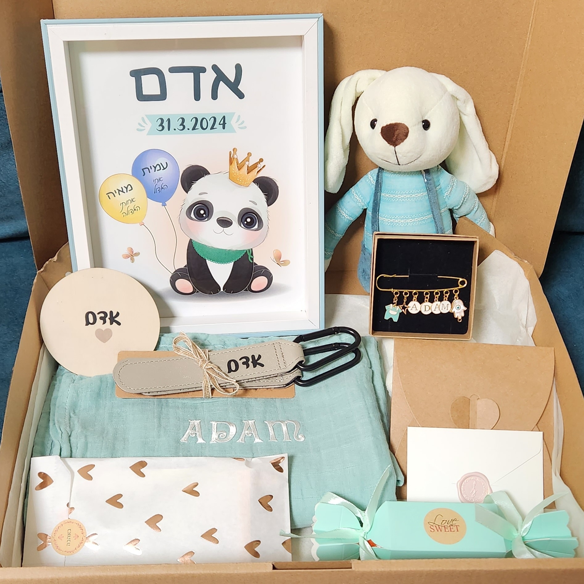 מארז לידה פרימיום

המארז המפנק והמושלם ביותר שלנו!
מארז לידה פרימיום כולל את כל הפריטים
שהורים טריים צריכים ורוצים.
כל פריט נבחר בקפידה ומעוצב באופן אישי
עם שם הבייבי שלכם.ן.

מחיר: ₪359
SKU: BUNDLE-PREMIUM – מארז מתנה מעוצב של ליבי-שופ